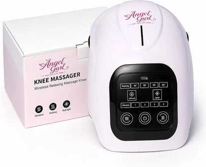 Advanced Knee Massager with Red Light Therapy, 3 Heating Levels, 5 Vibration Modes, and Adjustable Strap for Joint Pain Relief