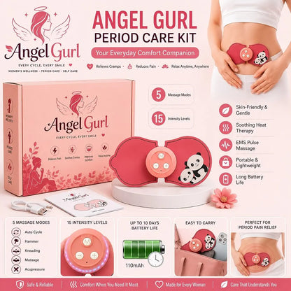 Advanced Wearable TENS Period Pain Relief Device - Rechargeable, Drug-Free, and Portable Menstrual Cramp Solution